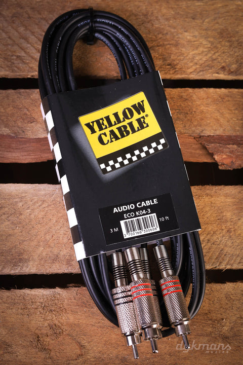 Yellow Cable K04-3 3m Cable 2x RCA
