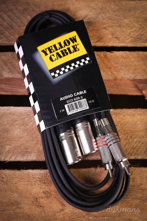 Yellow Cable K09-3 2x XLR to 2x RCA