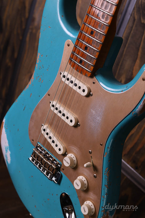 Fender Custom Shop LTD '58 Stratocaster Heavy Relic, Super Faded Aged Taos Turquoise