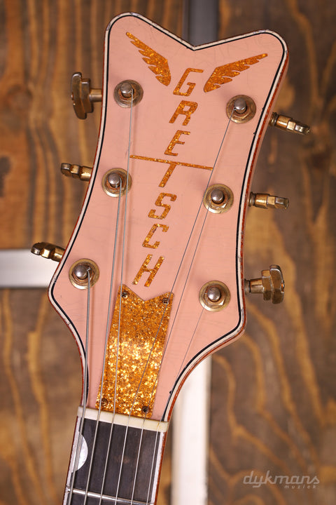 Gretsch Custom Shop 1959 White Penguin Faded Shell Pink Super Heavy Relic by Master Builder Gonzalo Madrigal