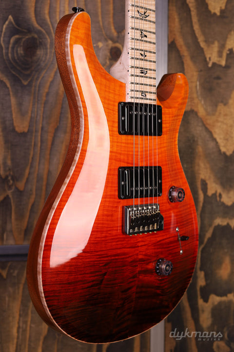 PRS Wood Library Custom 24 Fire Red To Grey Black Fade (Limited)