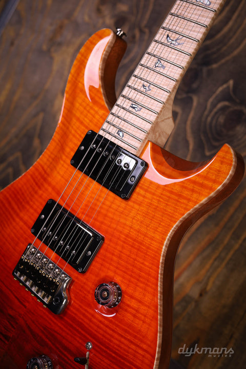PRS Wood Library Custom 24 Fire Red To Gray Black Fade (Limited)