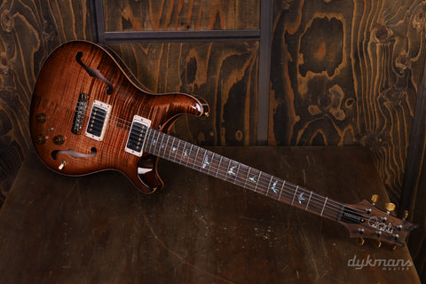 PRS Wood Library Hollowbody II Copperhead Burst 10-Top