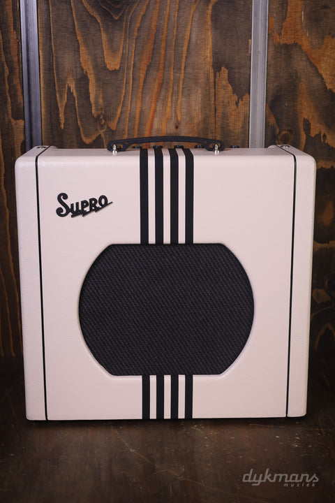 Supro 1822RBB Delta King 12 Combo Ivory & Black