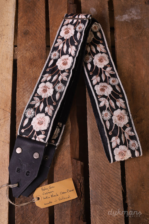 Holy Cow Custom Indian Black Cream Flower