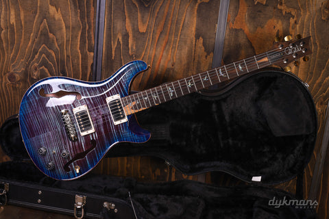 PRS Wood Library Hollowbody II Violet Blue Burst 10-Top