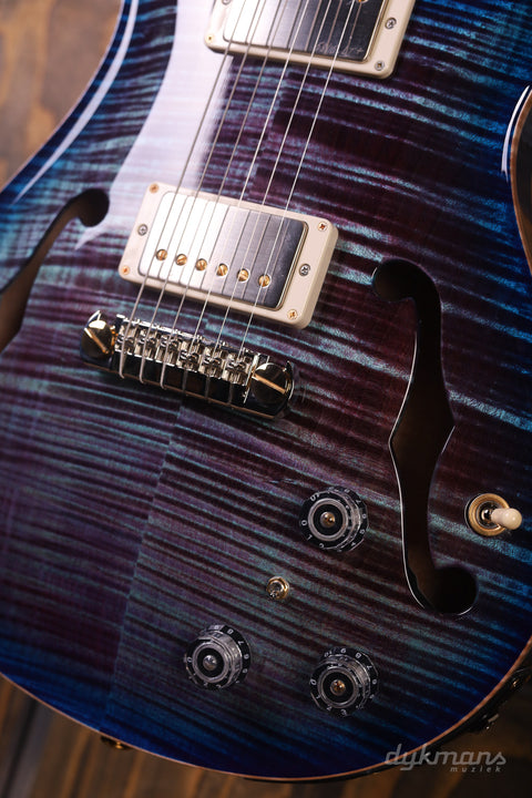 PRS Wood Library Hollowbody II Violet Blue Burst 10-Top