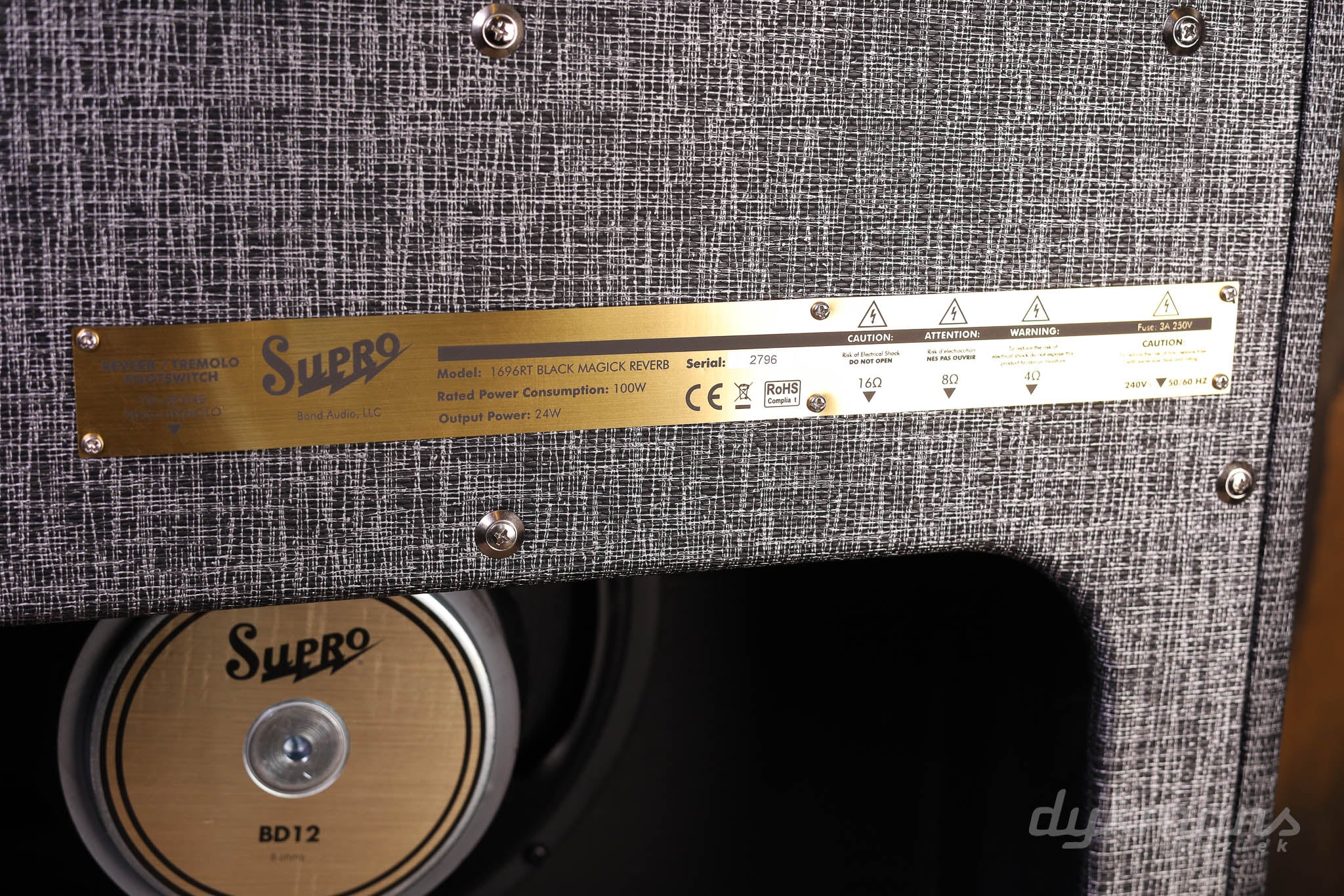 Supro 1696RT Black Magick Reverb Combo Dijkmans Guitars