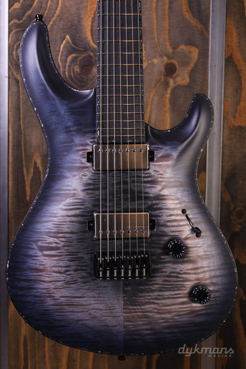 Mayones Regius Core 7 Quilted Trans Graphite Burst