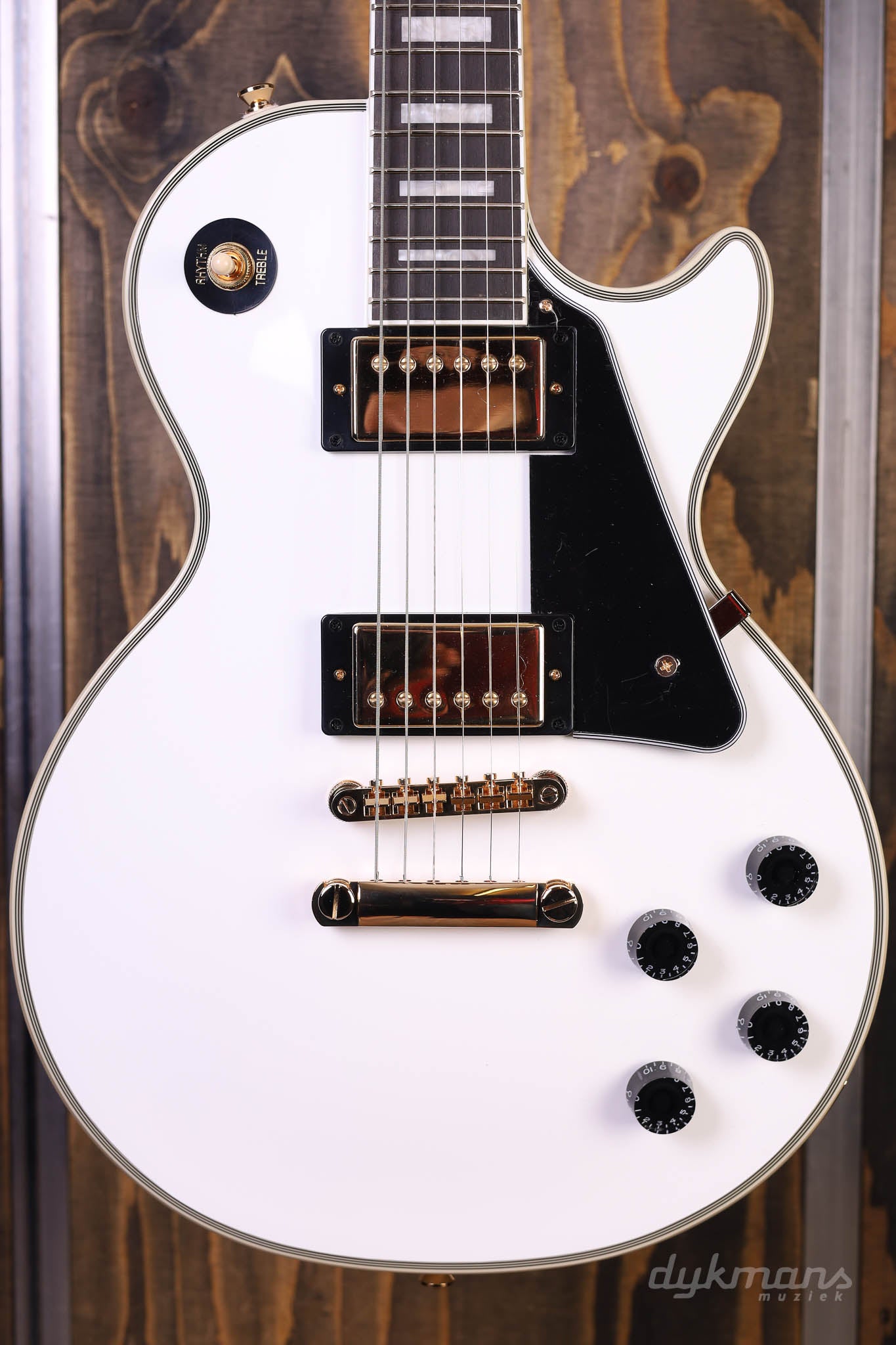 Epiphone les deals paul custom white