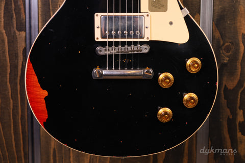 Gibson Custom Shop Les Paul Standard Painted Over Limited Run Ebony over Cherry Sunburst PRE-OWNED!