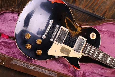 Gibson Custom Shop Les Paul Standard Painted Over Limited Run Ebony over Cherry Sunburst PRE-OWNED!