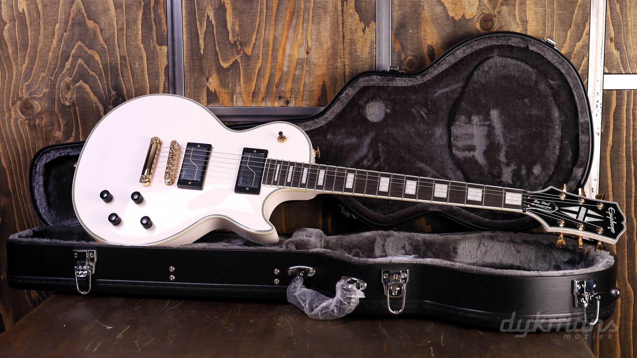 Epiphone Matt Heafy Les Paul Custom Origins Bone White Demo Dijkmans Guitars