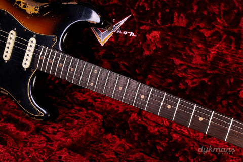 Fender custom Shop Limited Edition DUAL-MAG II Stratocaster heavy relic super faded aged 3-color sunburst